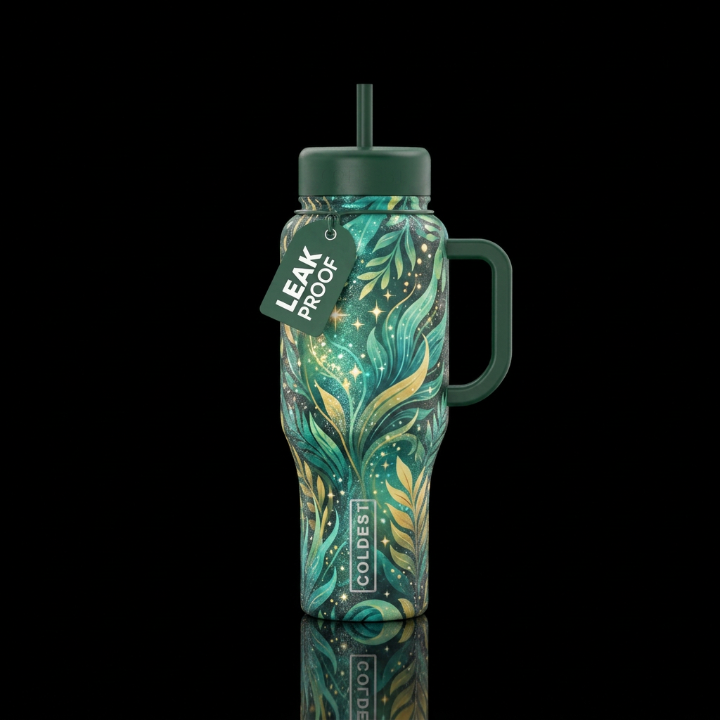 Fairy Jungle water bottle design