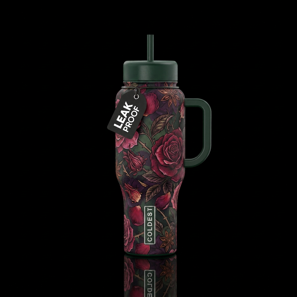 Roses 2 water bottle design