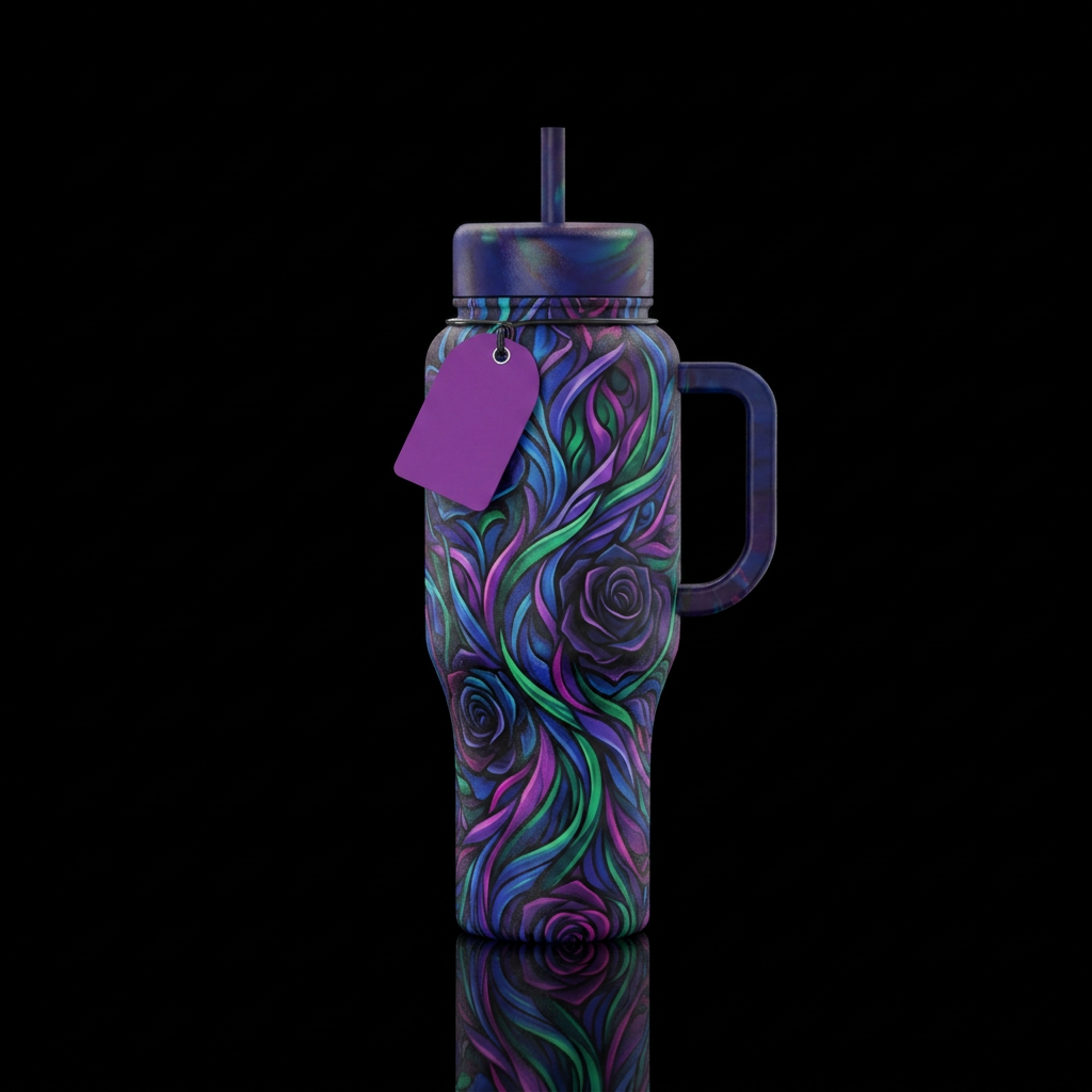 Alt Rose Garden water bottle design
