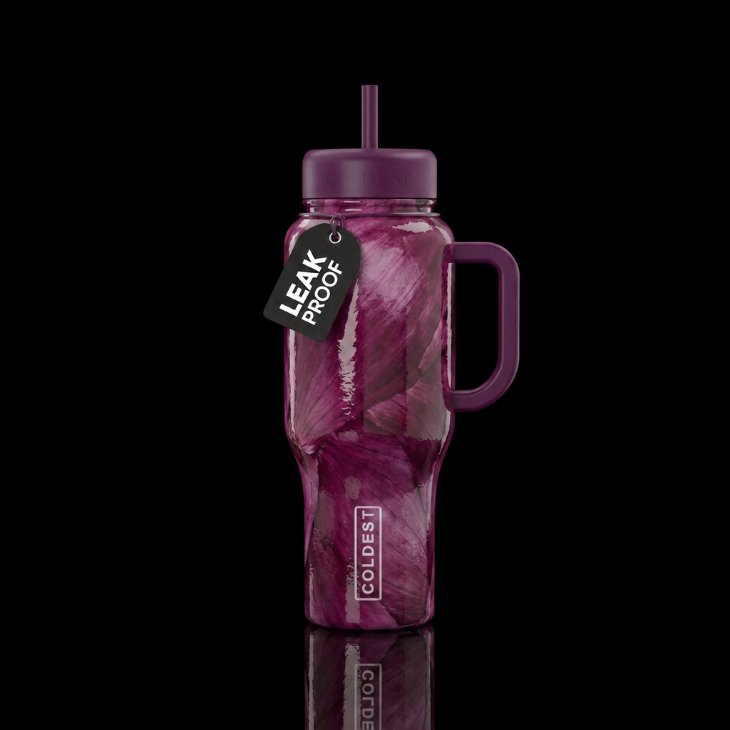 Red Onion water bottle design