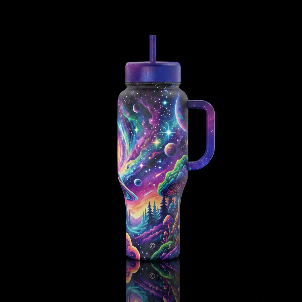 Into The Unknown water bottle design