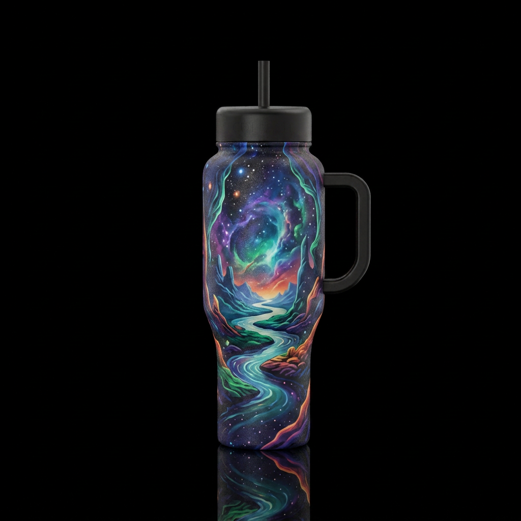 Into The Unknown 2 water bottle design