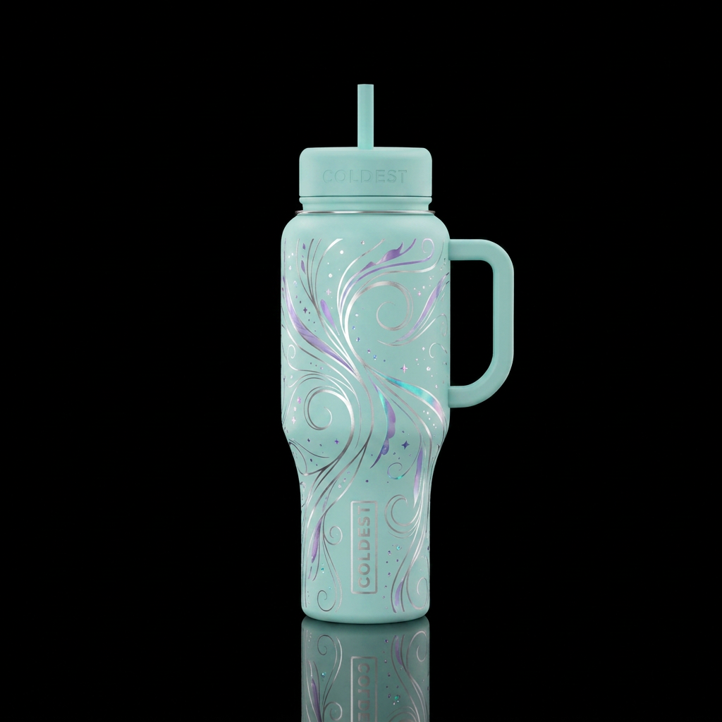 Moonlight Spring Fairy water bottle design