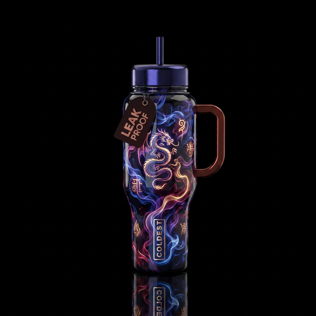 Mythical water bottle design