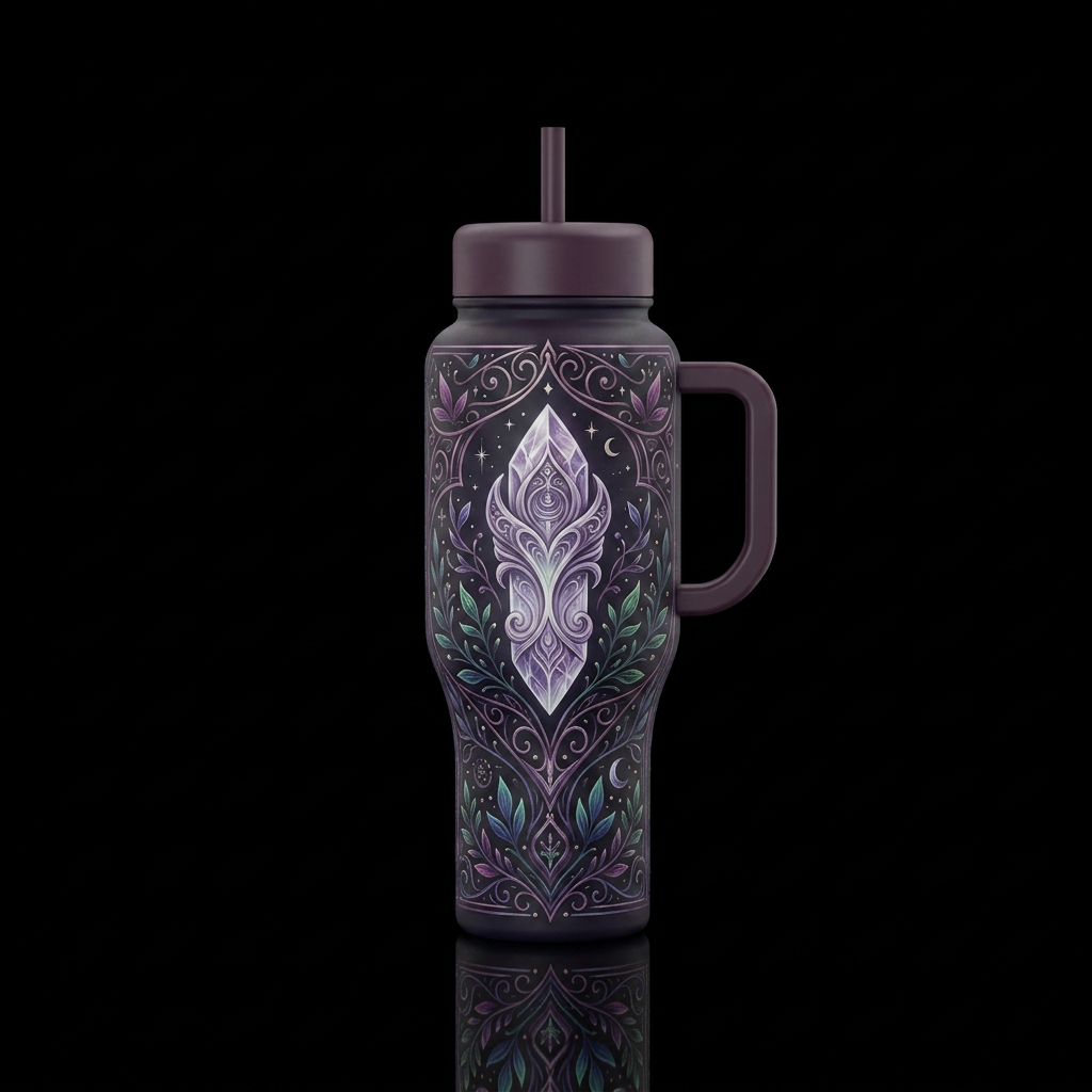 Sacred Relic water bottle design