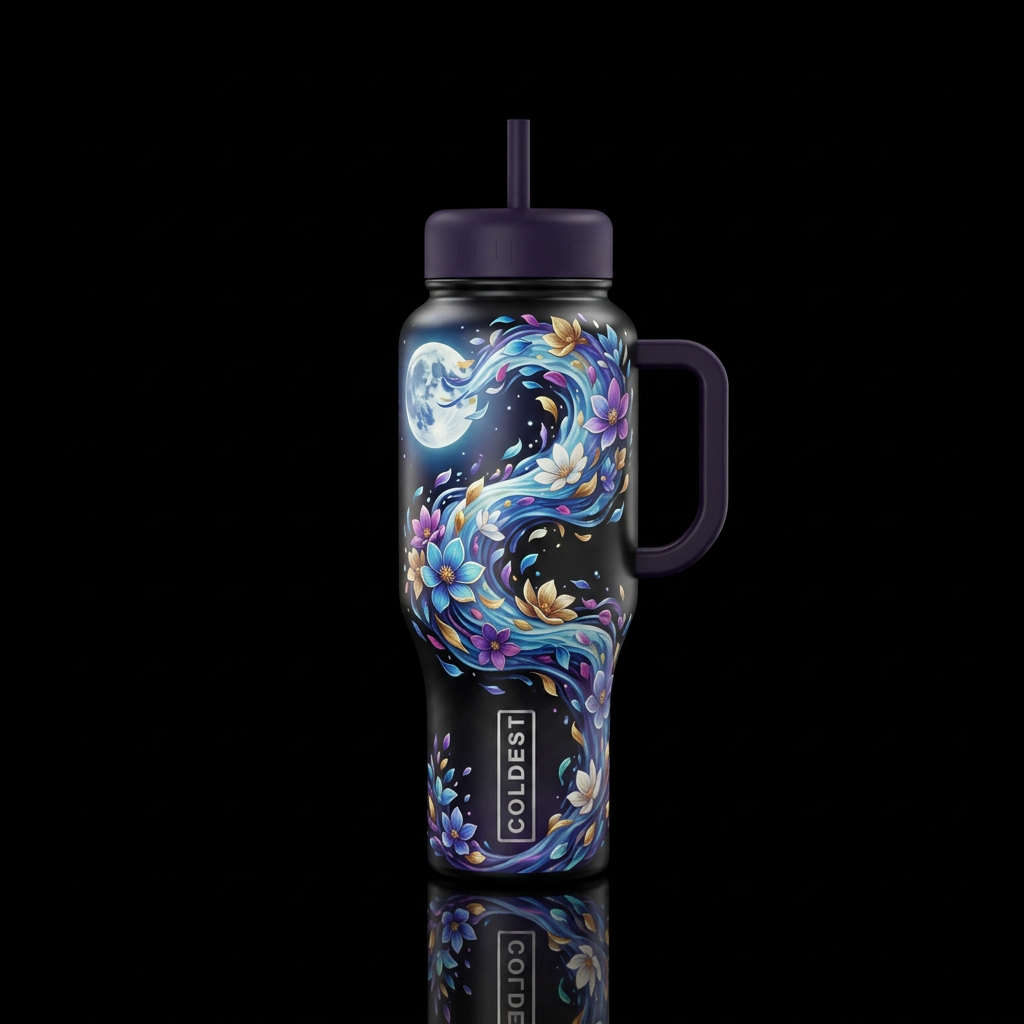 Dancing in the Moonlight water bottle design