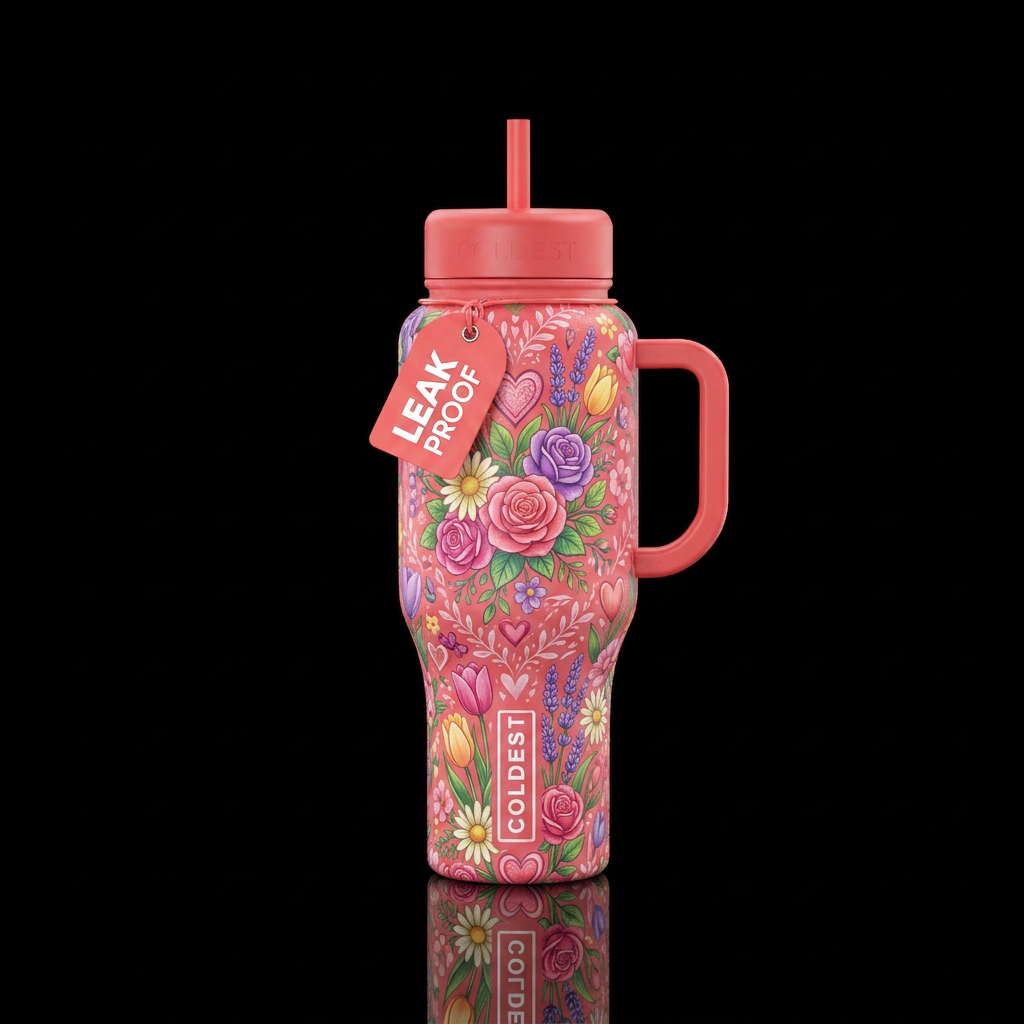 Love Garden 3 water bottle design