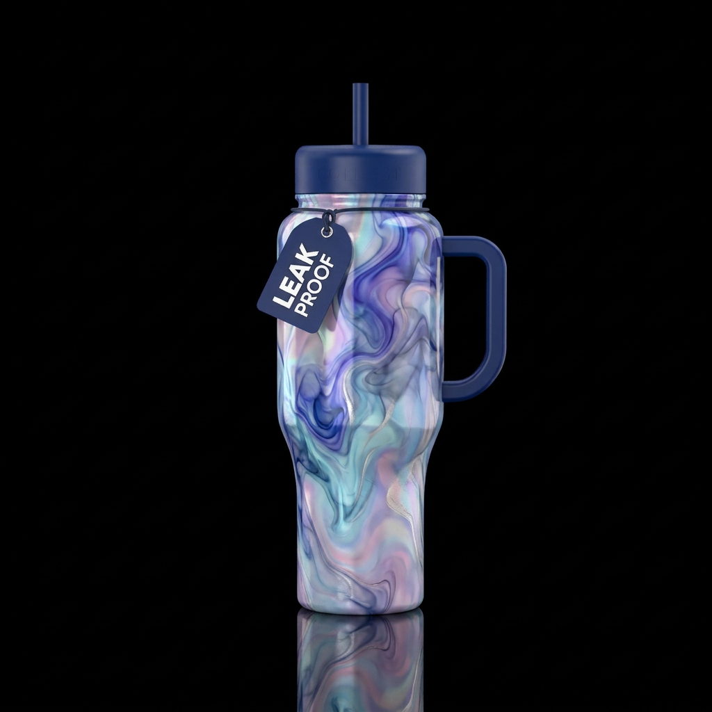 Ethereal Marble water bottle design