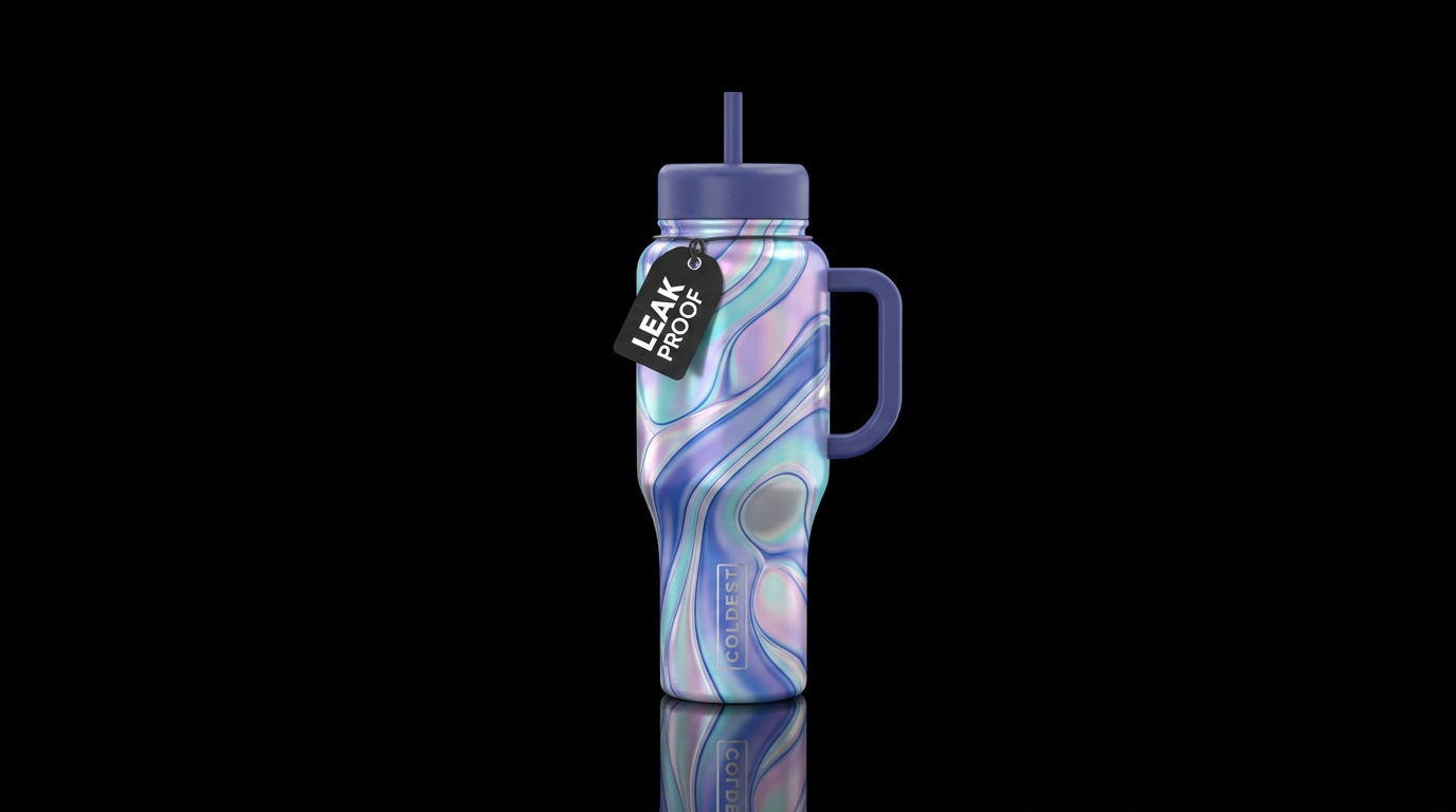 Liquid Marble water bottle design