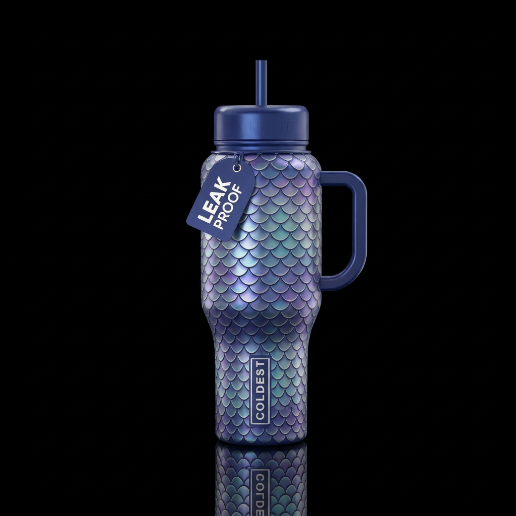 Enchanted Scale water bottle design