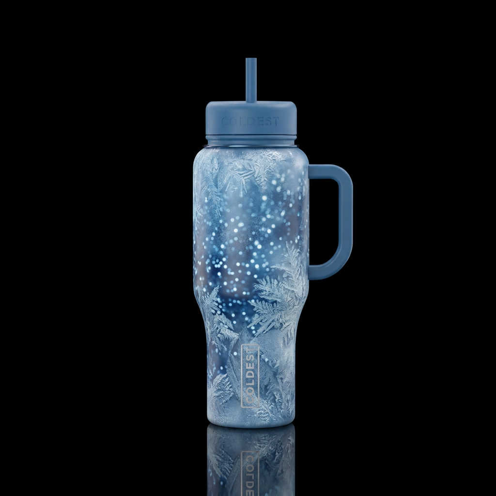 Frosted 2 water bottle design