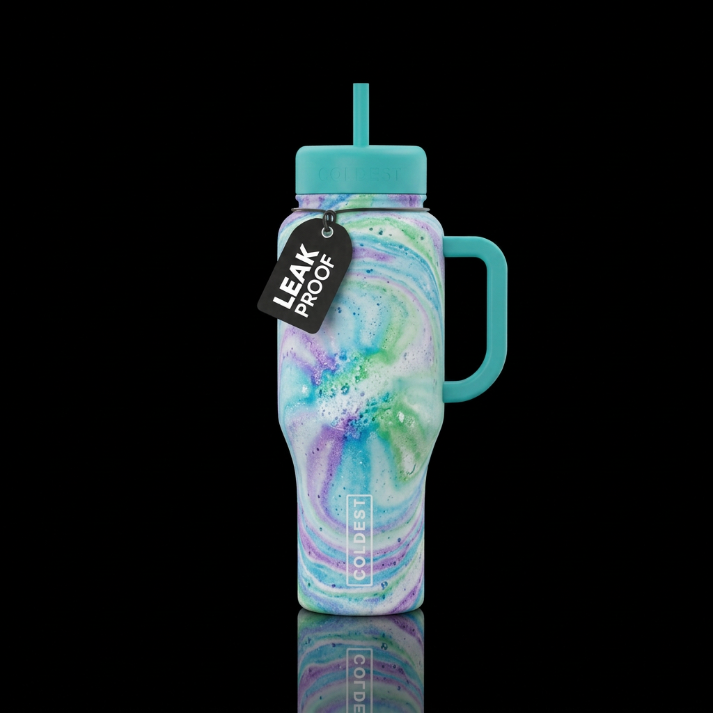 Bath bomb water bottle design