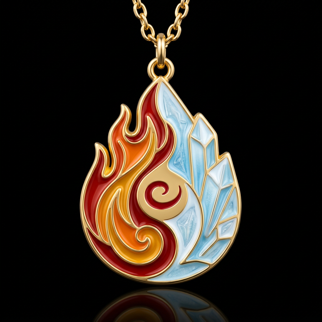 Fire and Ice water bottle design