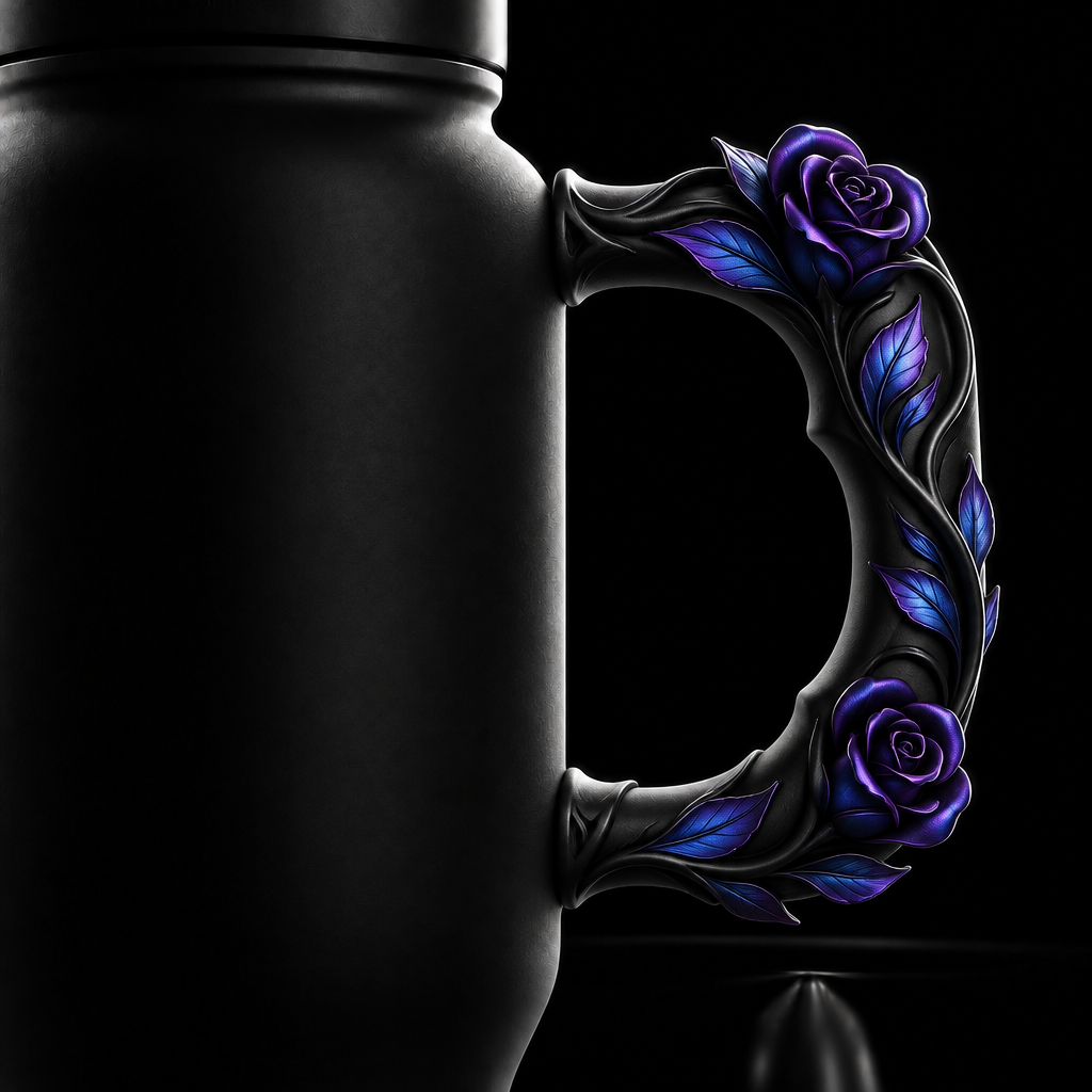 Dark Romance water bottle design
