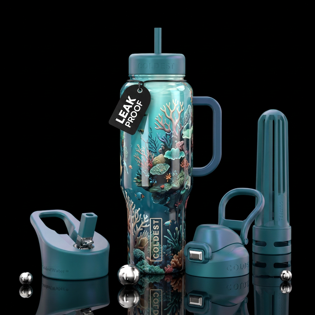 Tranquility water bottle design