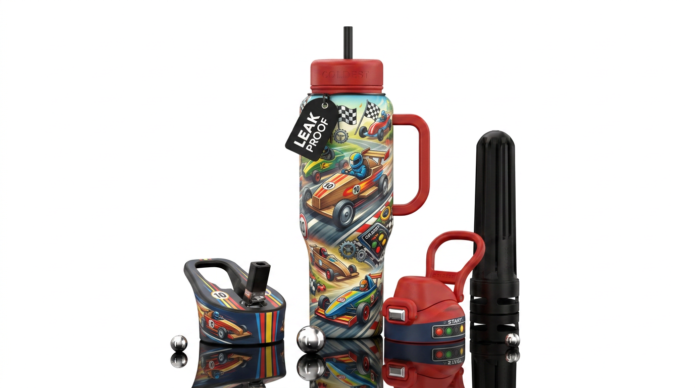soapbox racing water bottle design