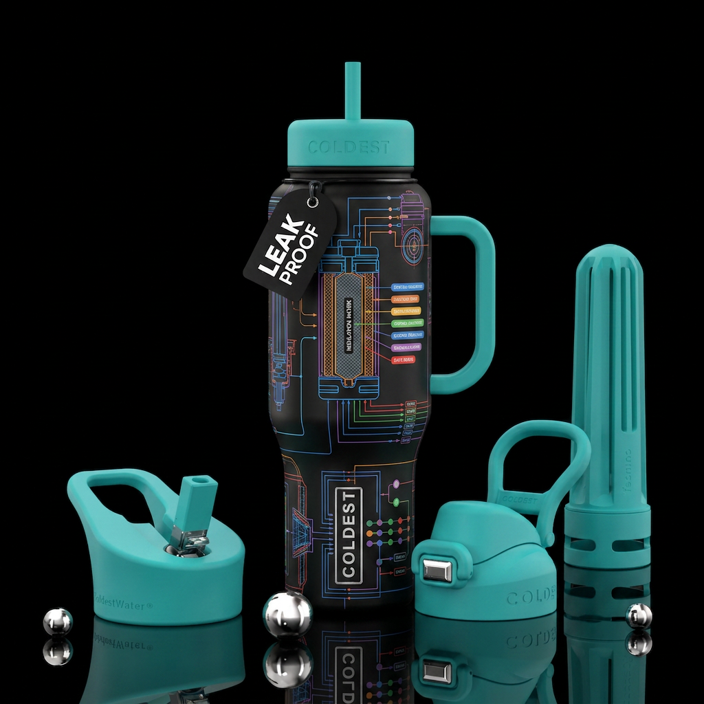 Schematics water bottle design