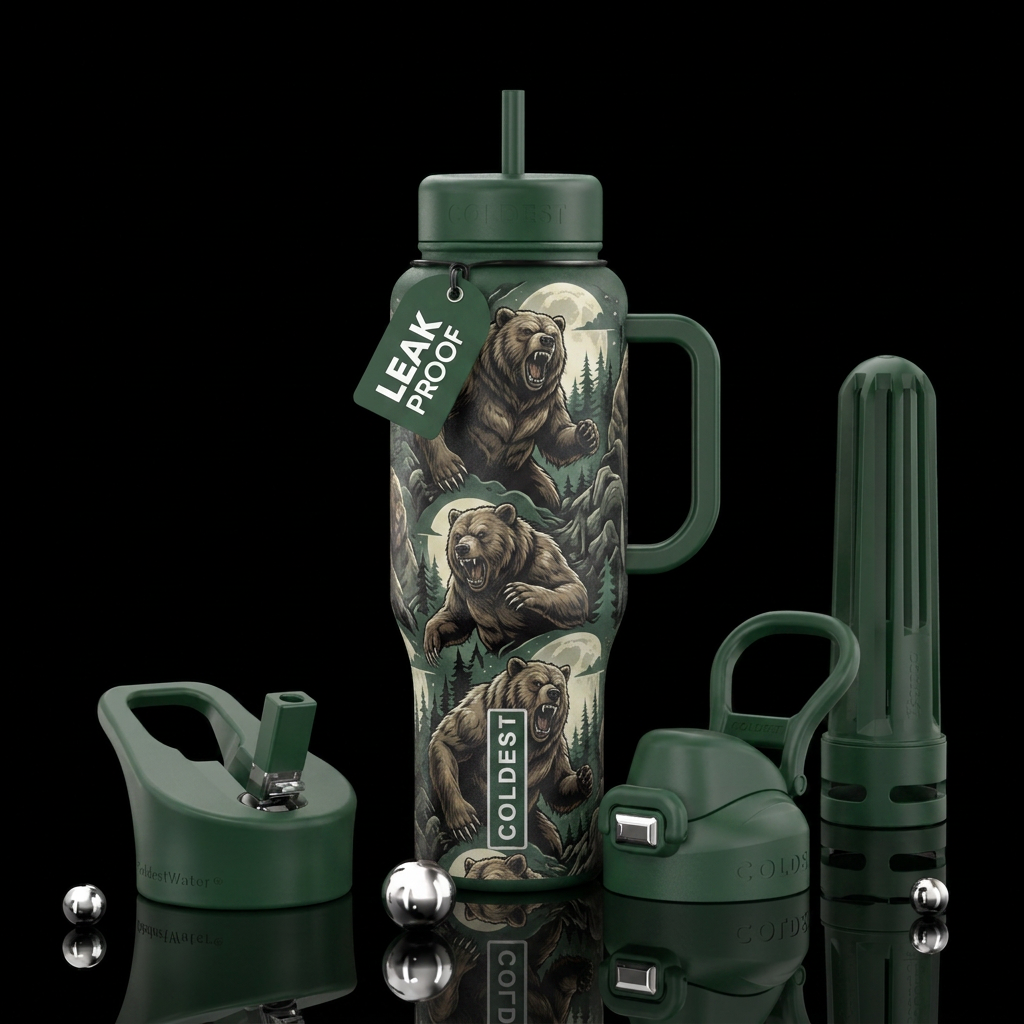 werebear water bottle design