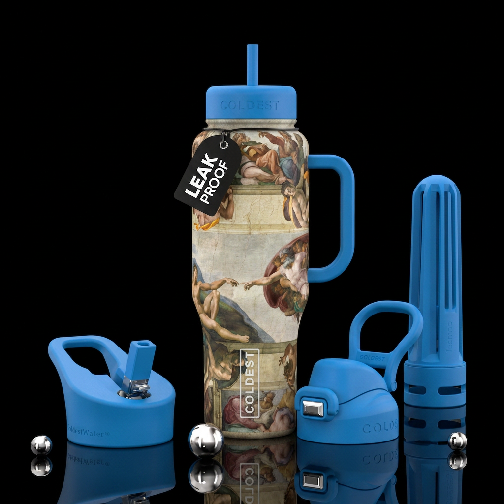 Michelangelo water bottle design