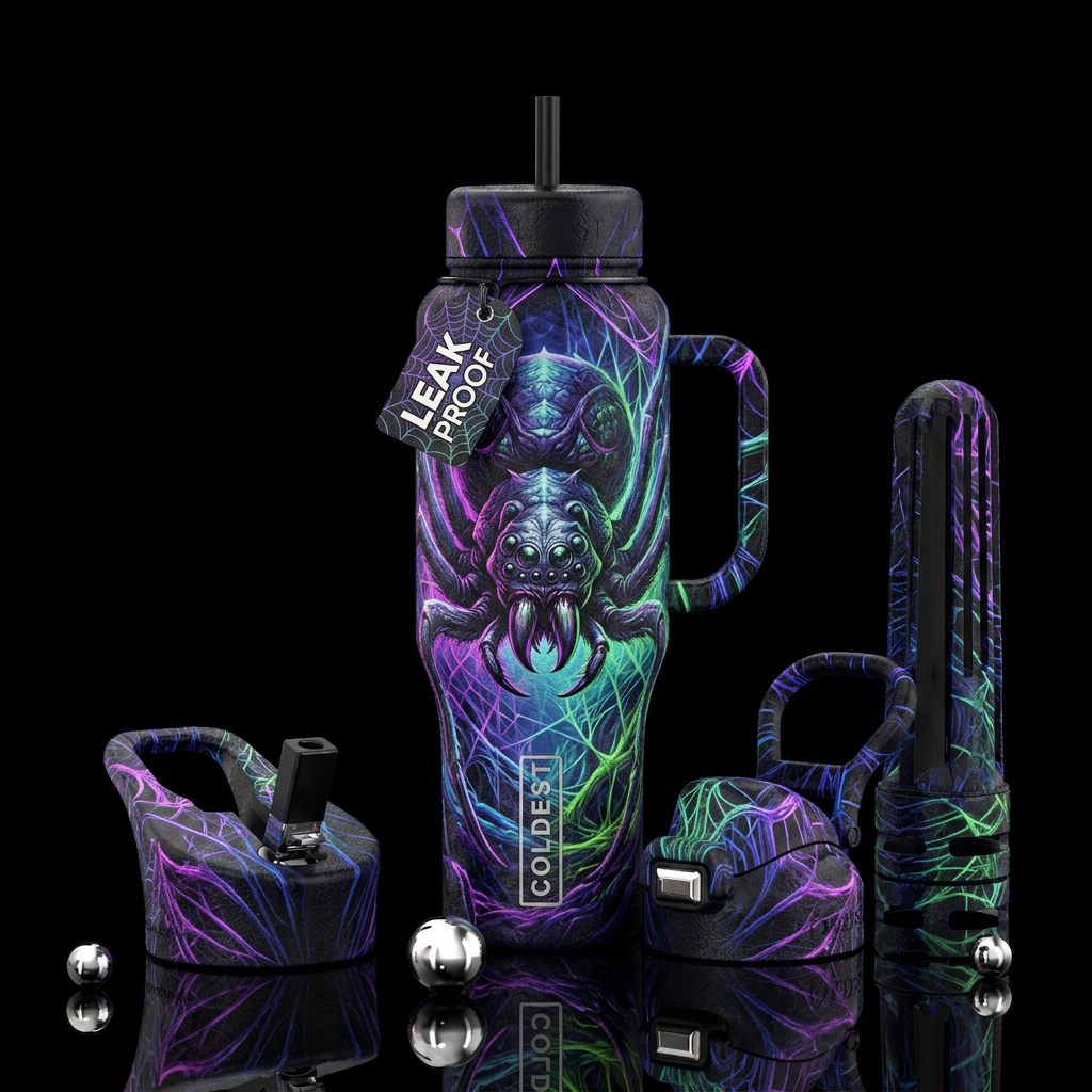 Shelob water bottle design