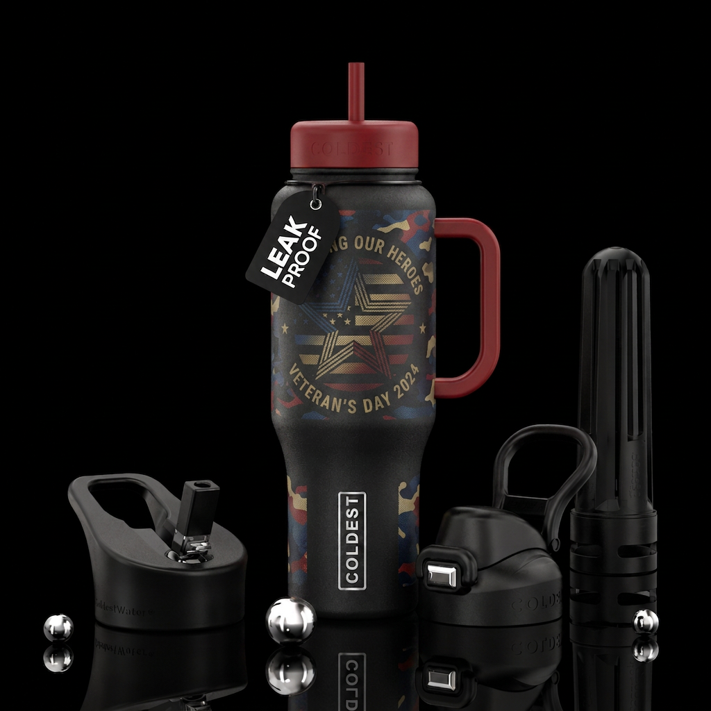 Veteran's Day water bottle design