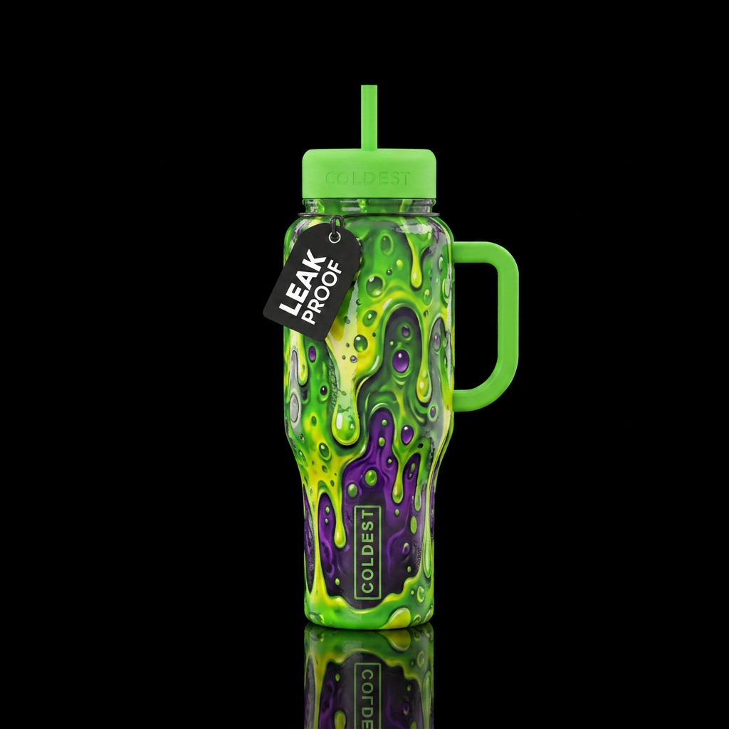Toxic Sludge water bottle design