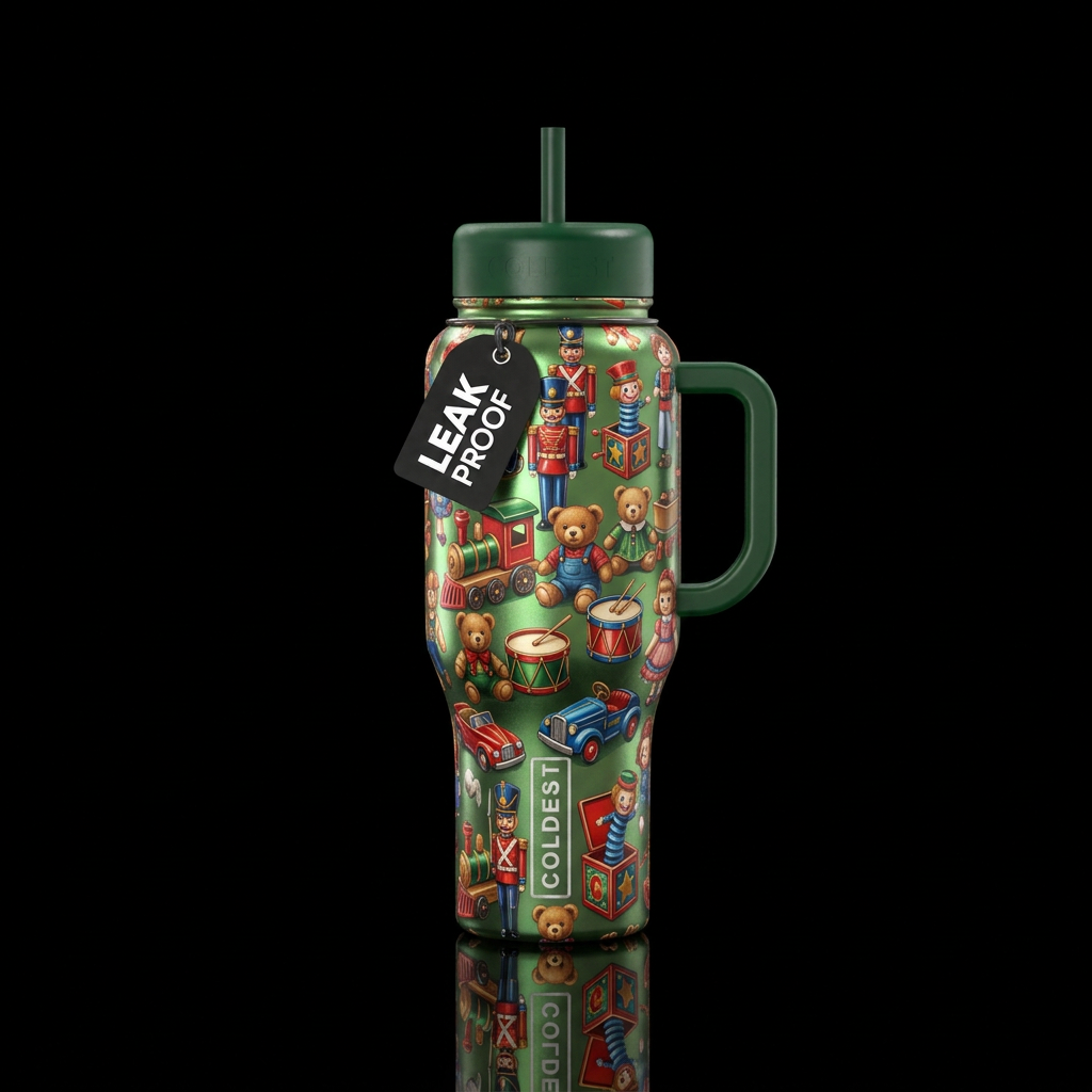March of the toys water bottle design
