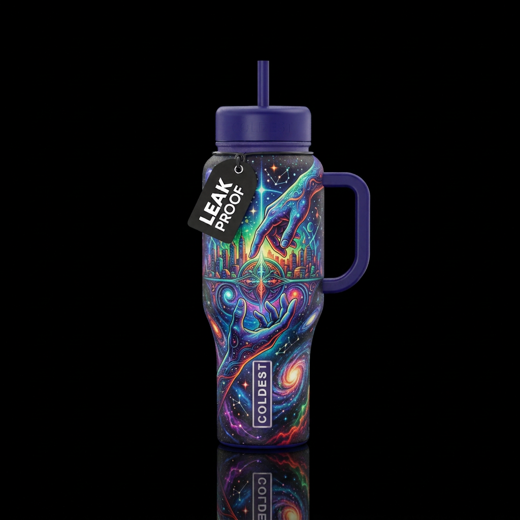 As above so below water bottle design