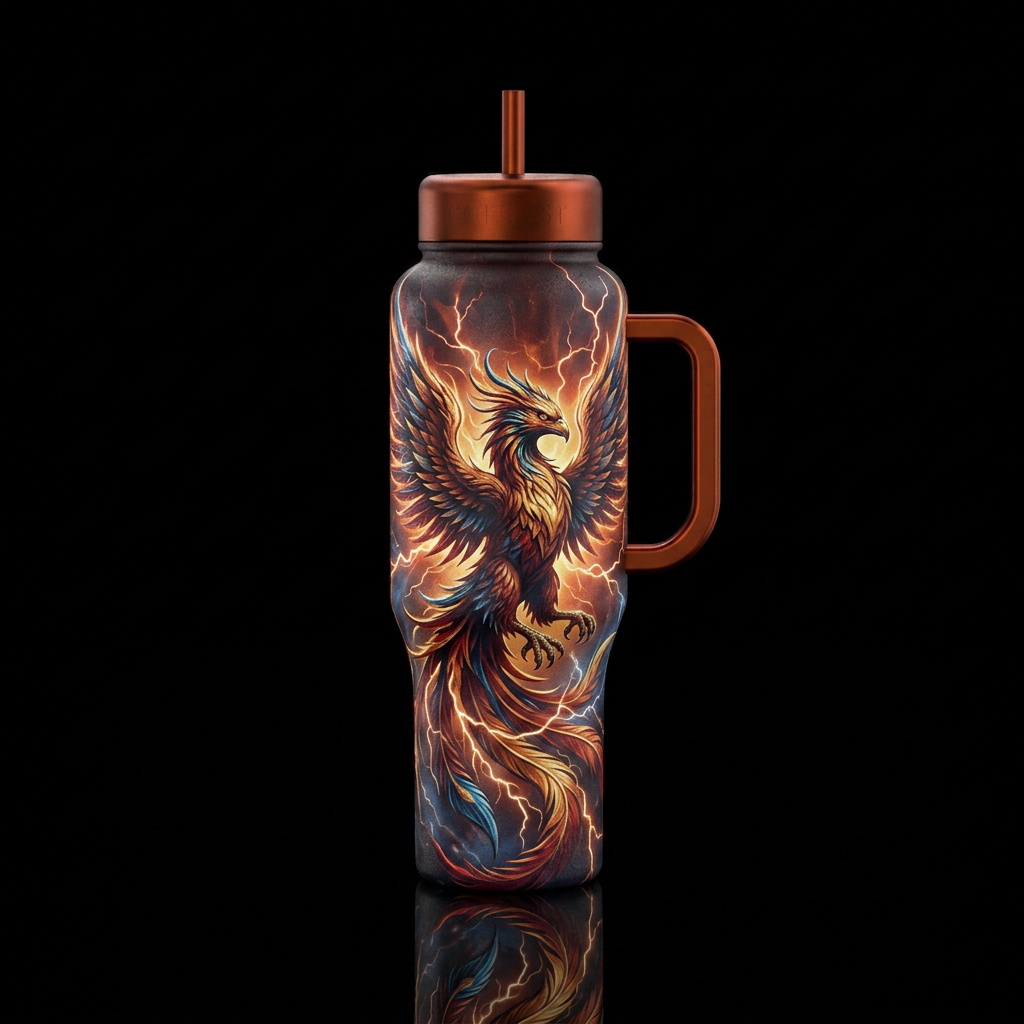 Phoenix Thunder water bottle design