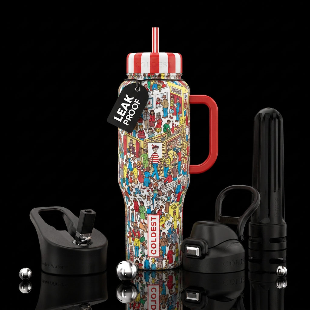 Where’s Waldo? water bottle design