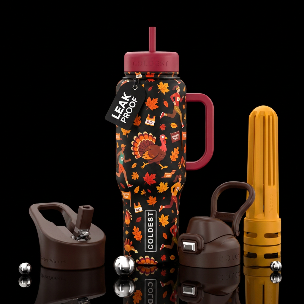Turkey trot water bottle design