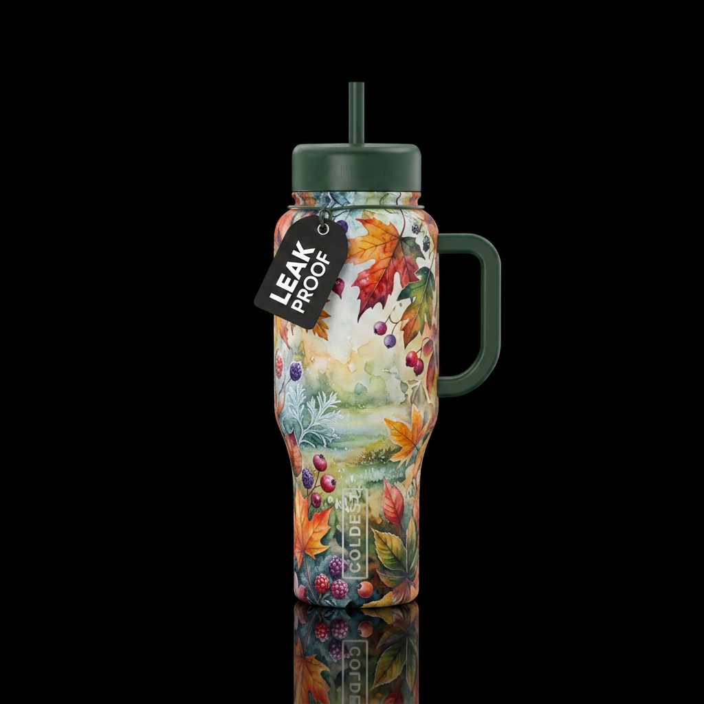 September morning water bottle design