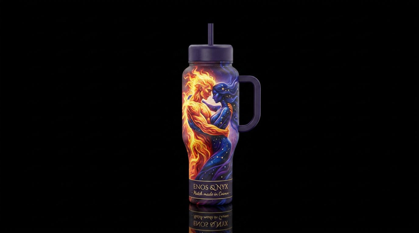 Enos and nyx water bottle design