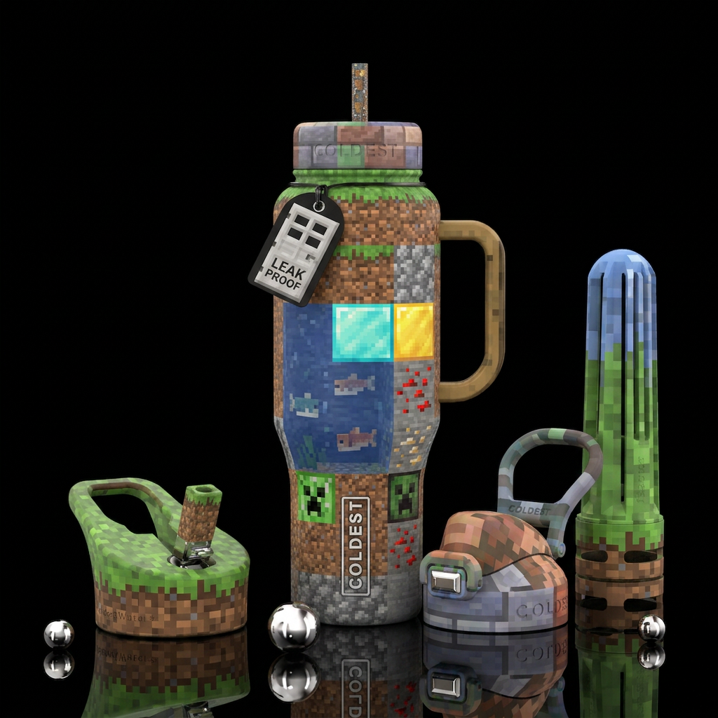 Minecraft water bottle design