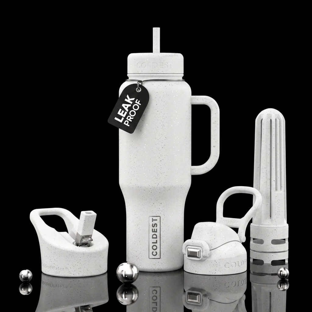 Used white water bottle design