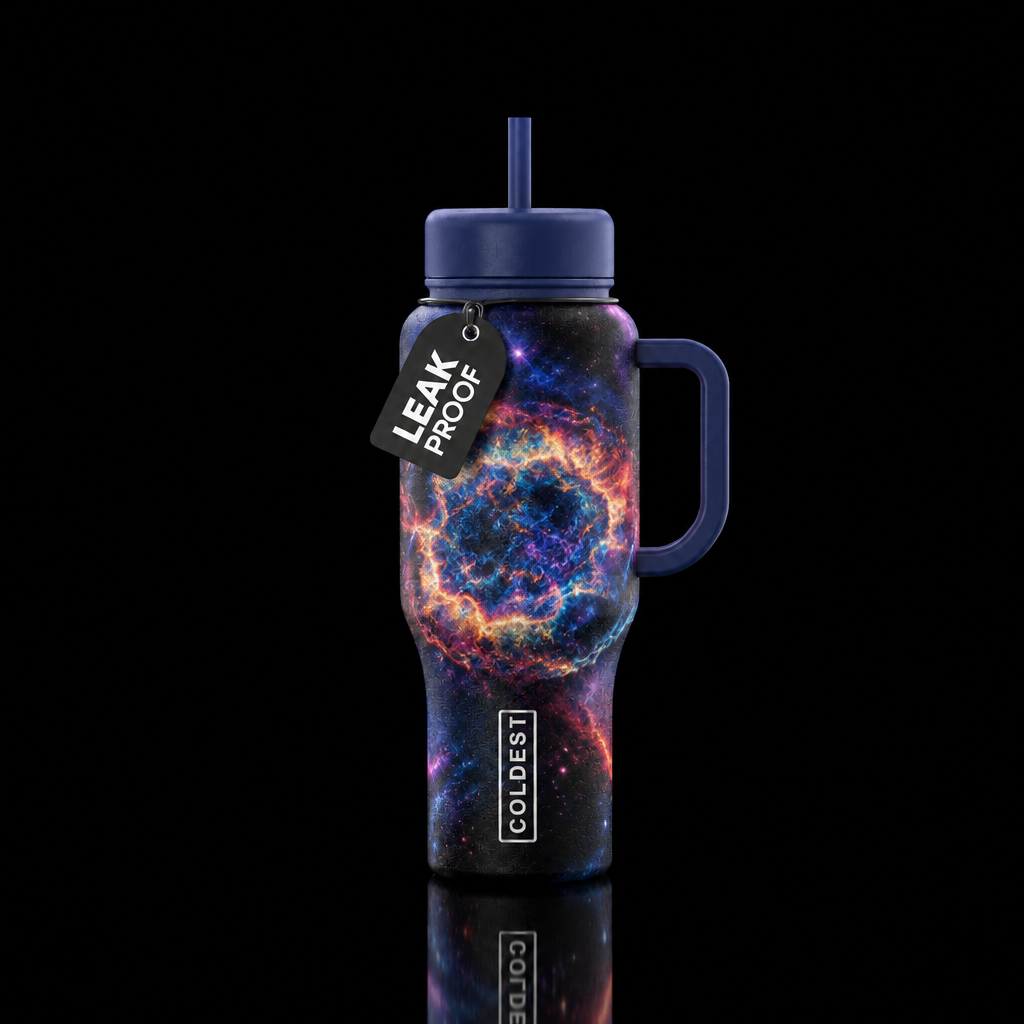 Create a Cassiopeia A super NovA design water bottle design