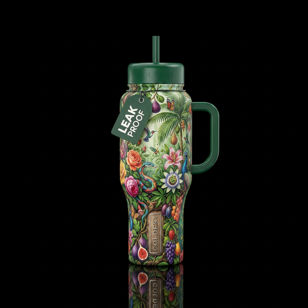 Garden of eden water bottle design