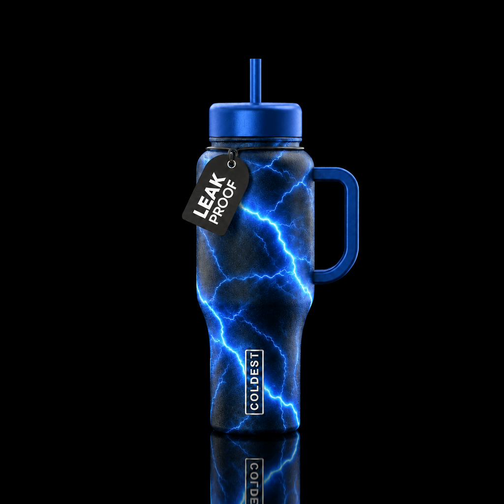 Electrical currents arcing across the bottle water bottle design