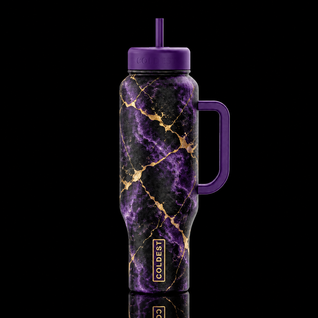 Toyal destruction water bottle design