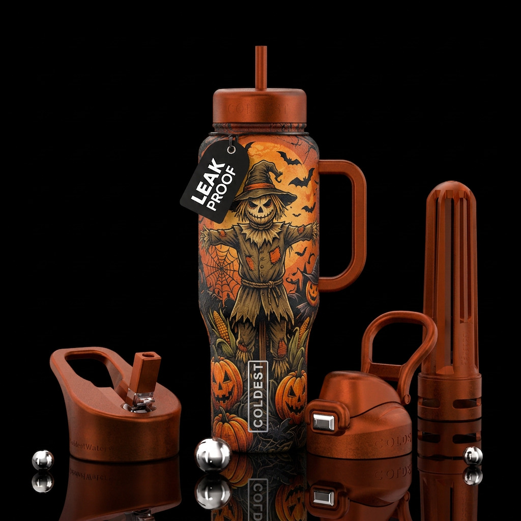Scarecrow,  halloween water bottle design
