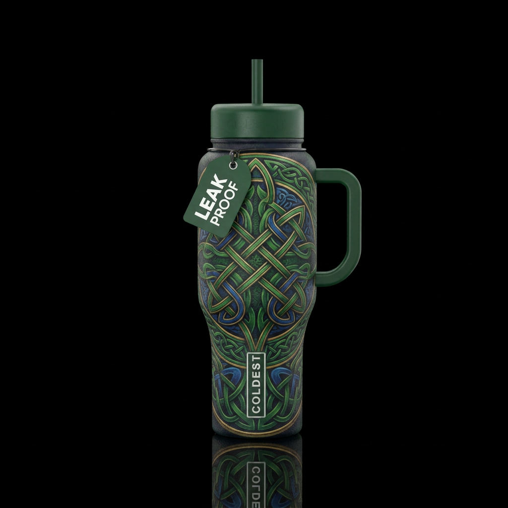 Celtic water bottle design