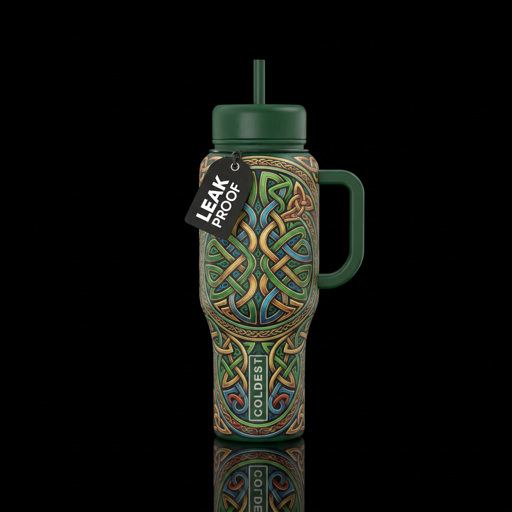 Celtic water bottle design