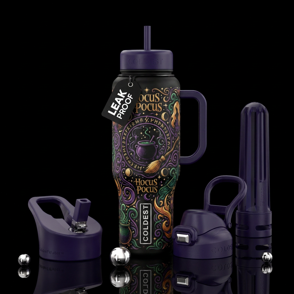 Hocus pocus water bottle design
