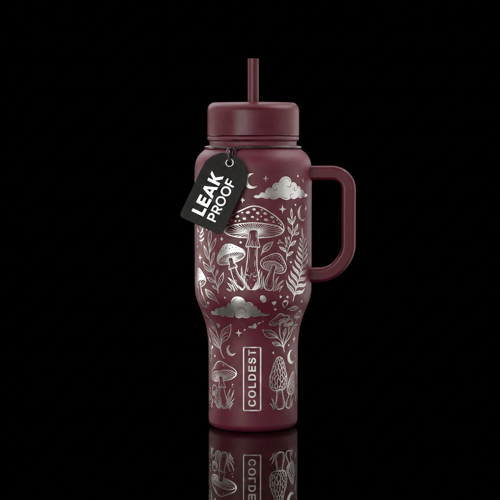 Moonlight Forest water bottle design