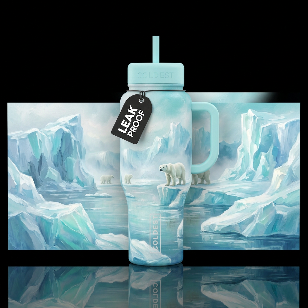 Snow & Ice water bottle design