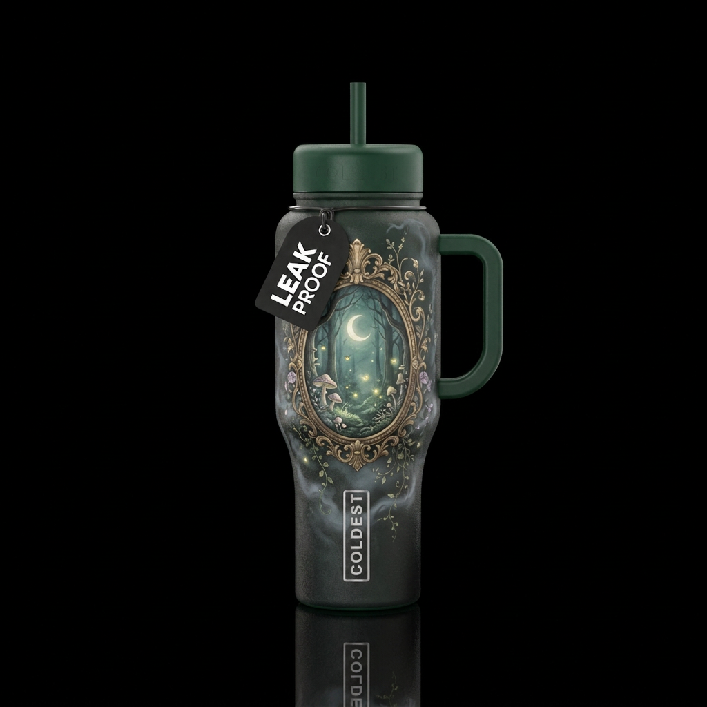Enchanted Mirror water bottle design