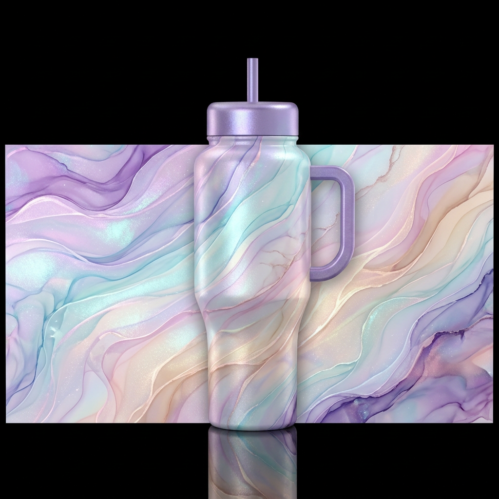 Dreaming Pearls water bottle design
