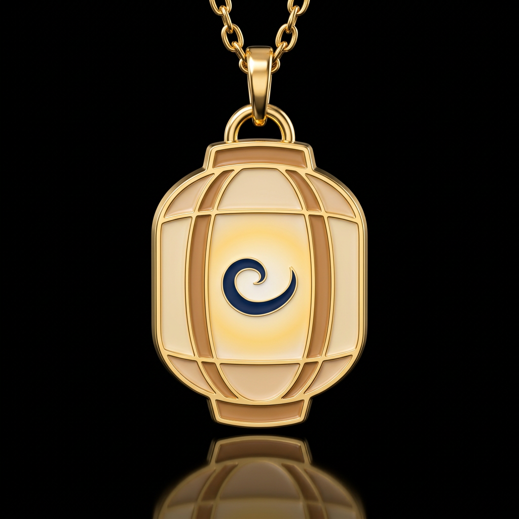 Japanese lantern water bottle design