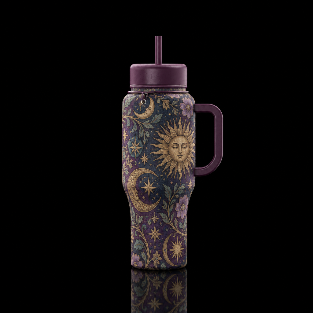 Celestial Nights water bottle design