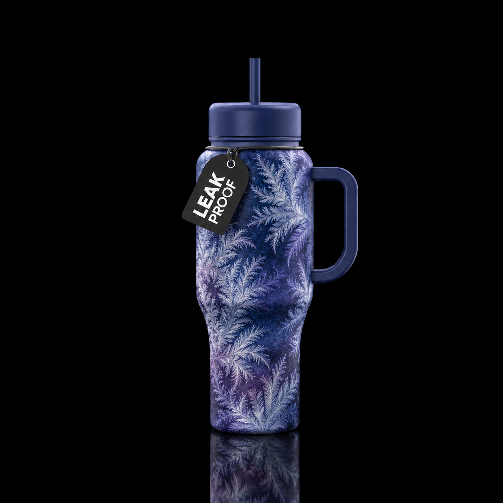 Frostwork water bottle design